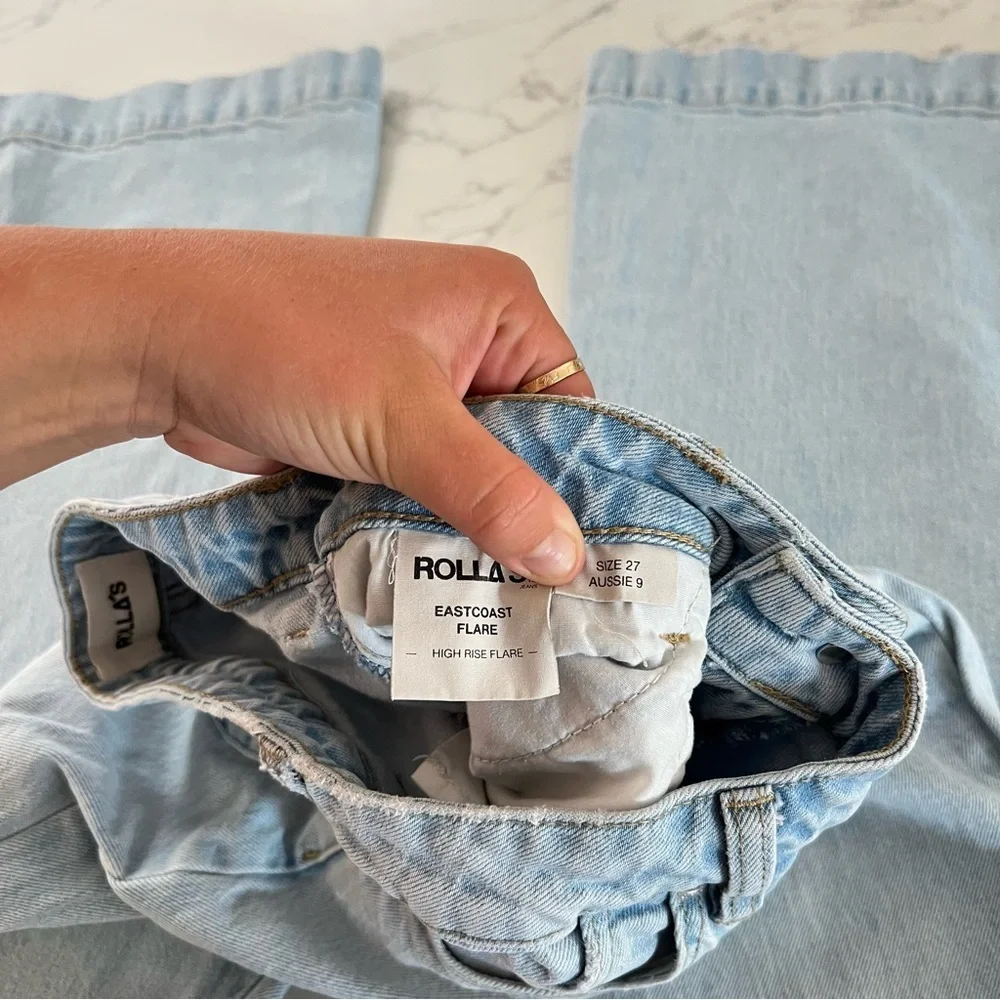 Rolla’s Eastcoast Flare Jeans - Tash Blue - Size 27​ - Picture 3 of 10